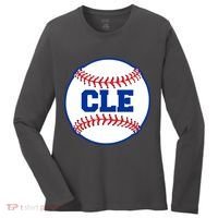 Cleveland CLE Baseball College Letters Women's Long Sleeve Shirt thumb 0
