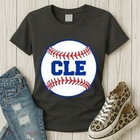 Cleveland CLE Baseball College Letters Women's T-Shirt thumb 3
