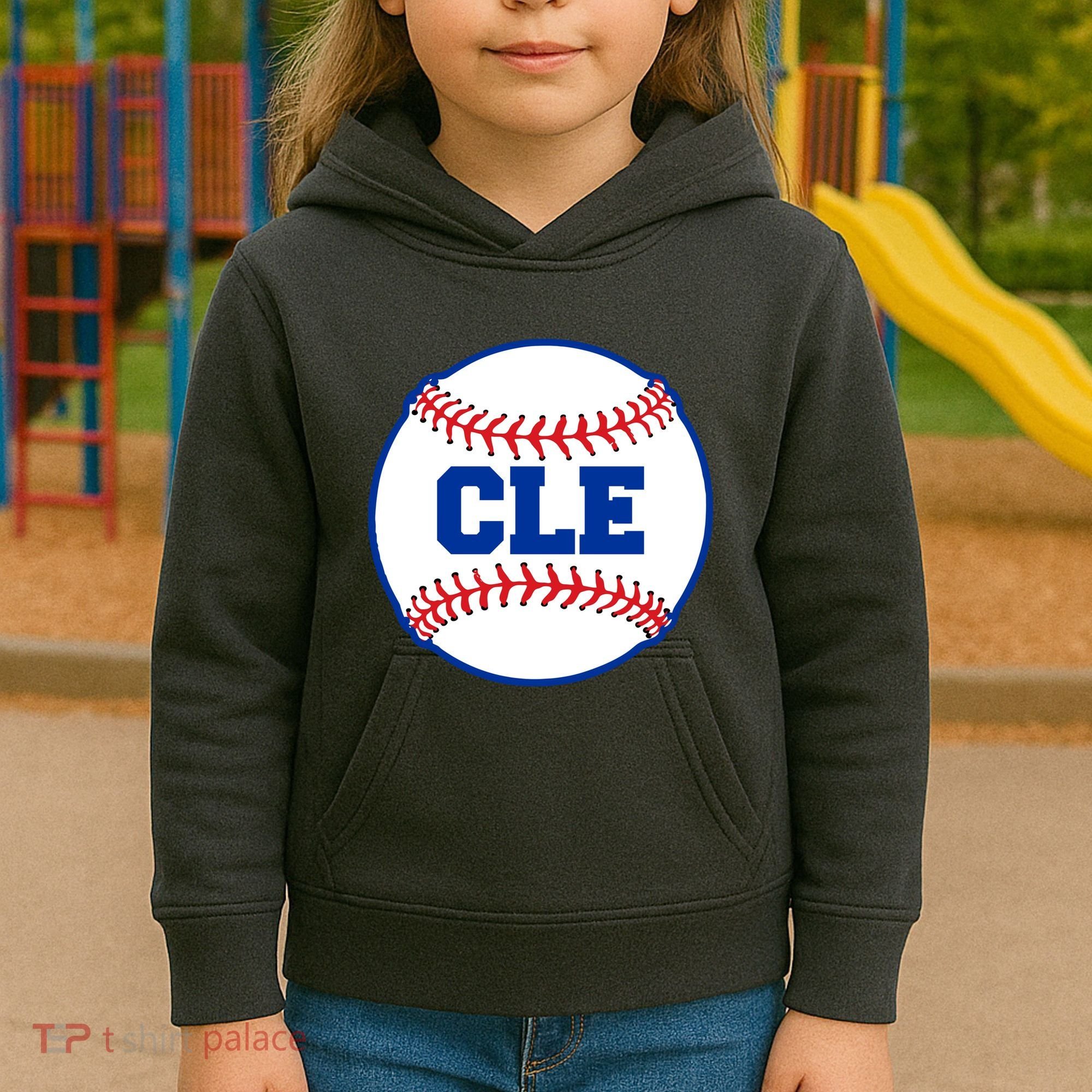 Cleveland CLE Baseball College Letters Kids Hoodie