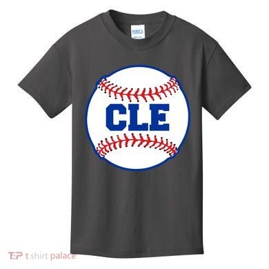 Cleveland CLE Baseball College Letters Kids T-Shirt