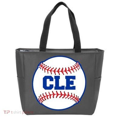 Cleveland CLE Baseball College Letters Tote Bag
