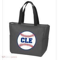 Cleveland CLE Baseball College Letters Tote Bag thumb 3