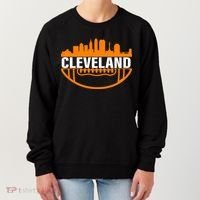 Cleveland Football Skyline City Logo Women's Sweatshirt thumb 0