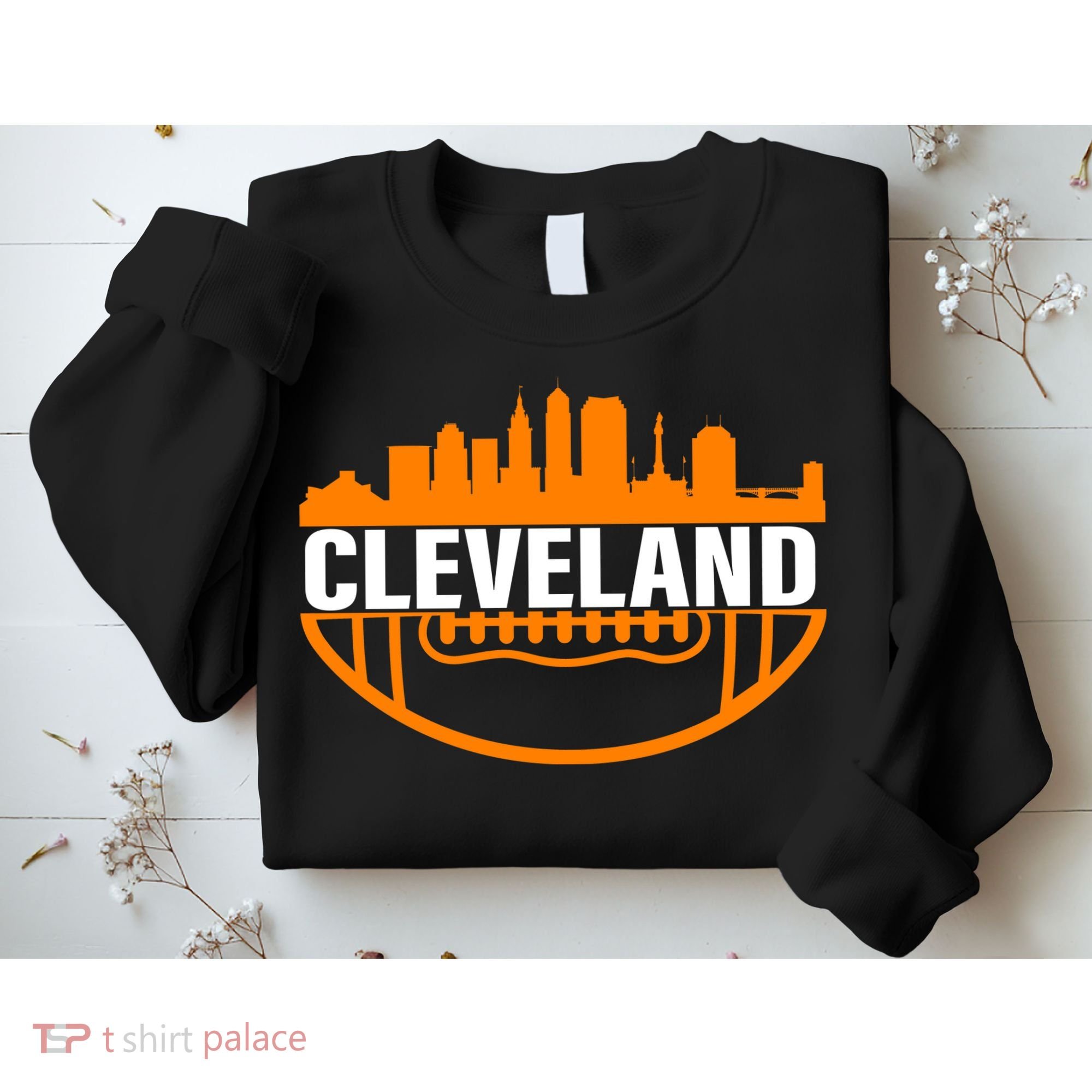 Cleveland Football Skyline City Logo Sweatshirt