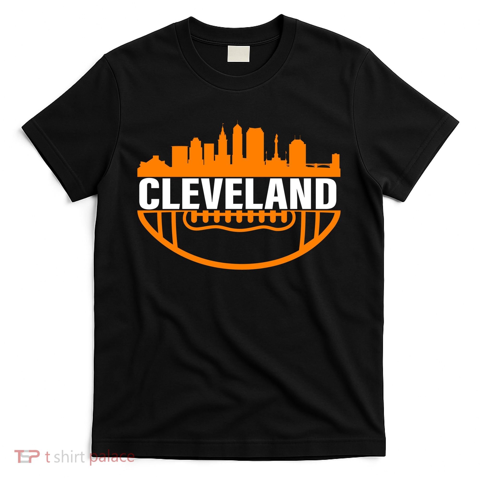 Cleveland Football Skyline City Logo T-Shirt