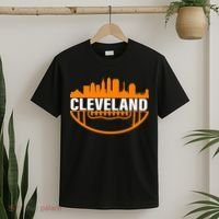 Cleveland Football Skyline City Logo T-Shirt thumb 2