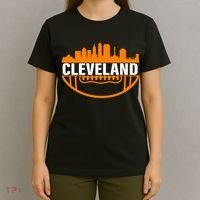 Cleveland Football Skyline City Logo T-Shirt thumb 4