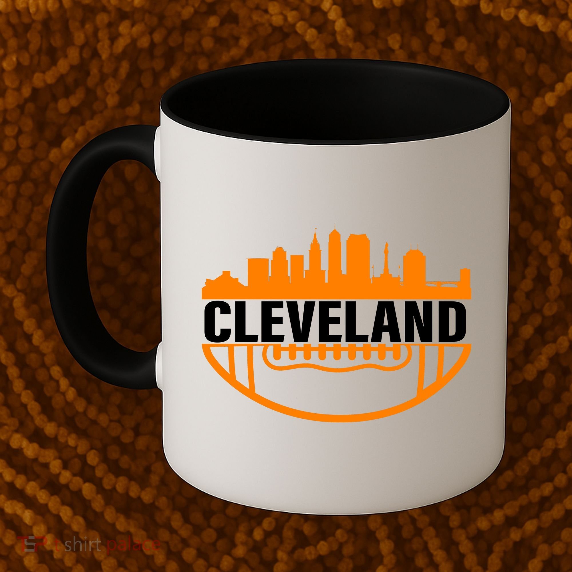 Cleveland Football Skyline City Logo Coffee Mug