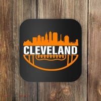Cleveland Football Skyline City Logo Coaster thumb 0