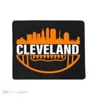 Cleveland Football Skyline City Logo Mousepad thumb 0