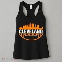 Cleveland Football Skyline City Logo Women's Tank Top thumb 3