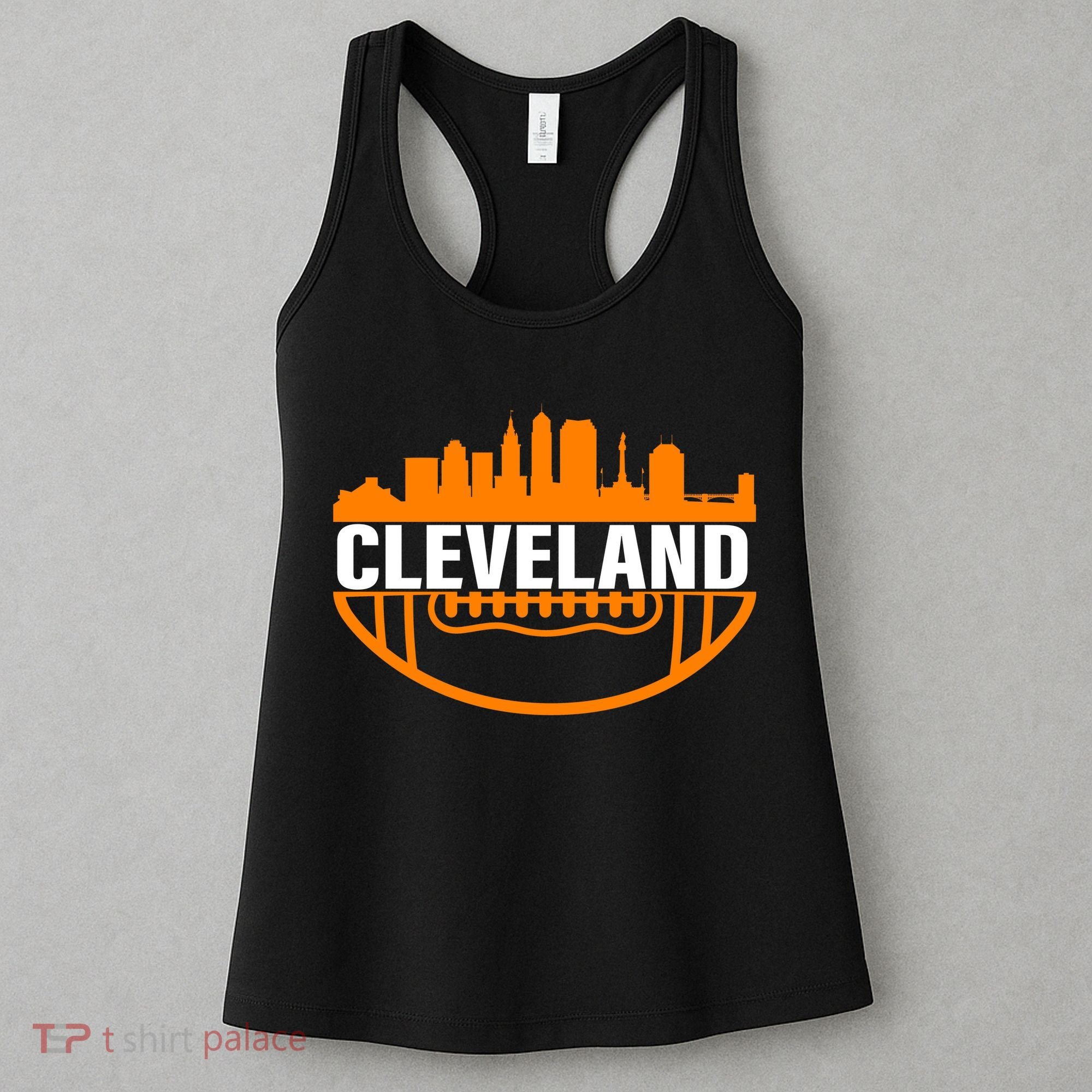 Cleveland Football Skyline City Logo Women's Tank Top