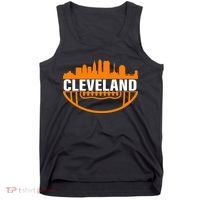 Cleveland Football Skyline City Logo Tank Top thumb 0