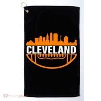 Cleveland Football Skyline City Logo Golf Towel thumb 0