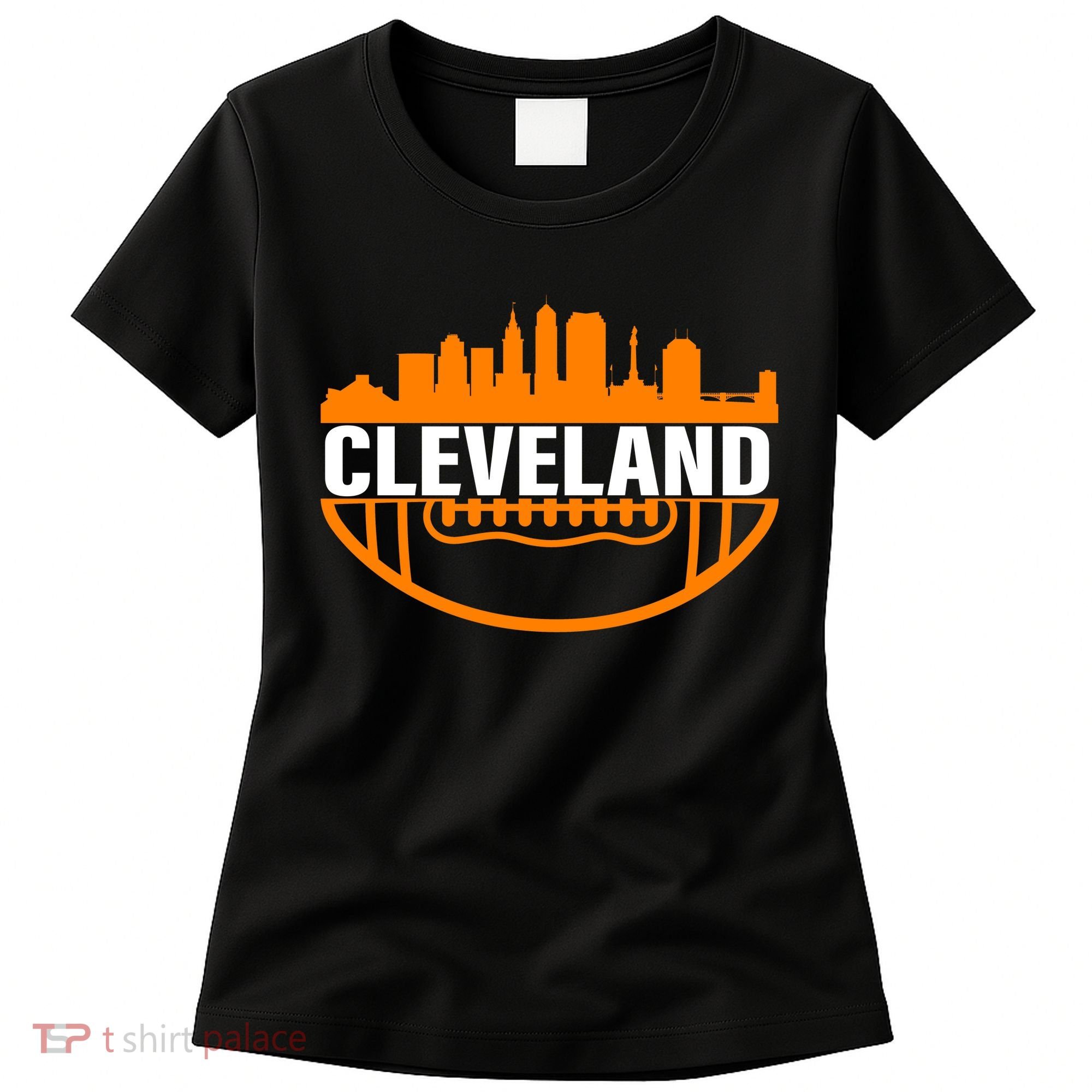 Cleveland Football Skyline City Logo Women's T-Shirt
