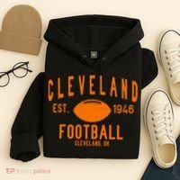 Cleveland OH Football Est. 1946 Hoodie thumb 4