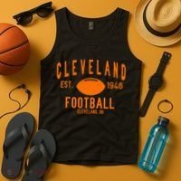 Cleveland OH Football Est. 1946 Tank Top thumb 4