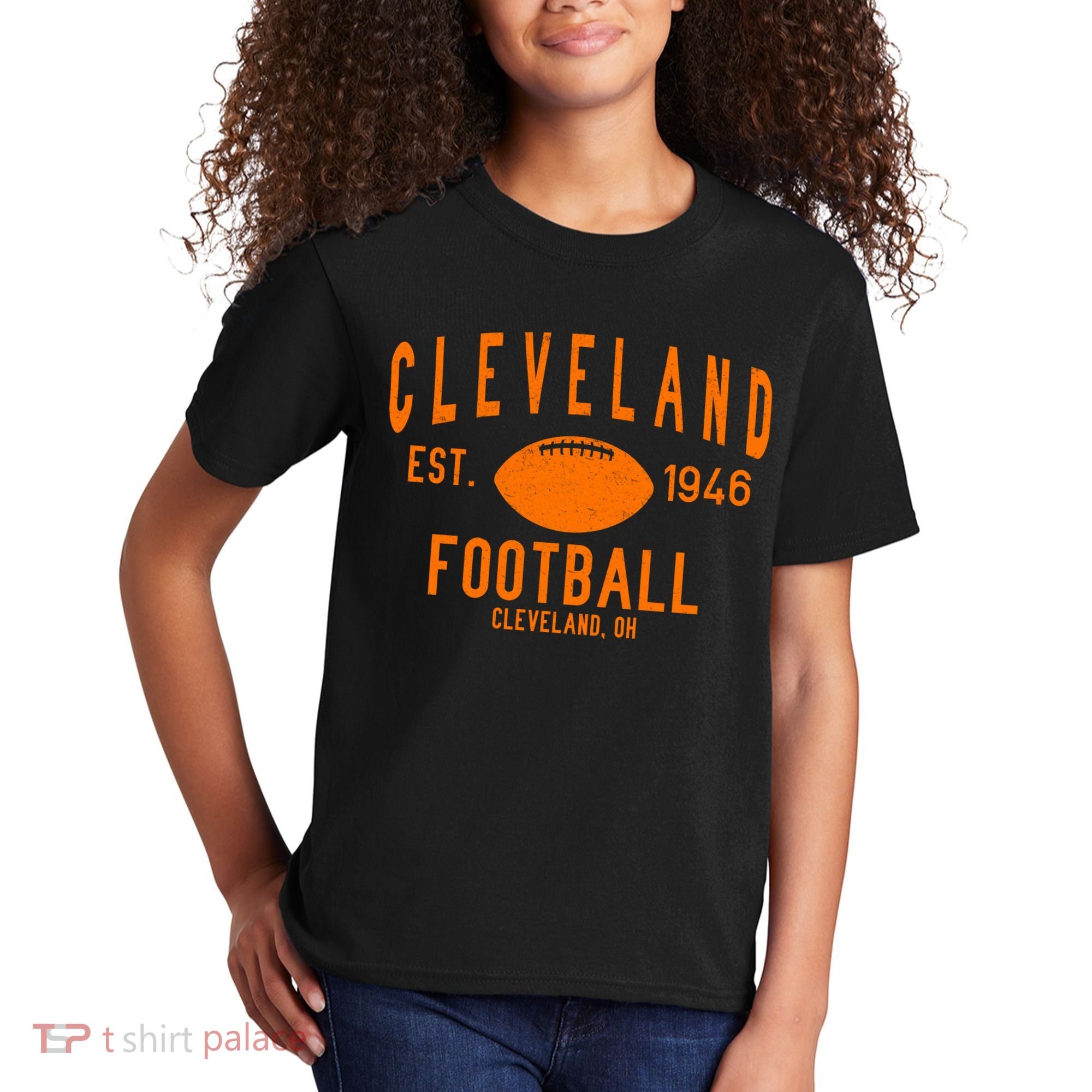 Cleveland OH Football Est. 1946 Kids T-Shirt