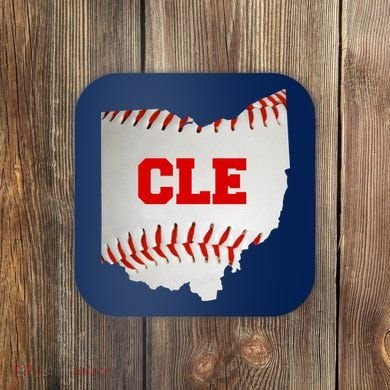Cleveland, Ohio Baseball CLE Logo Coaster