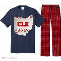 Cleveland, Ohio Baseball CLE Logo Pajama Set thumb 0