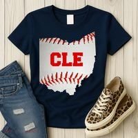 Cleveland, Ohio Baseball CLE Logo Women's T-Shirt thumb 3