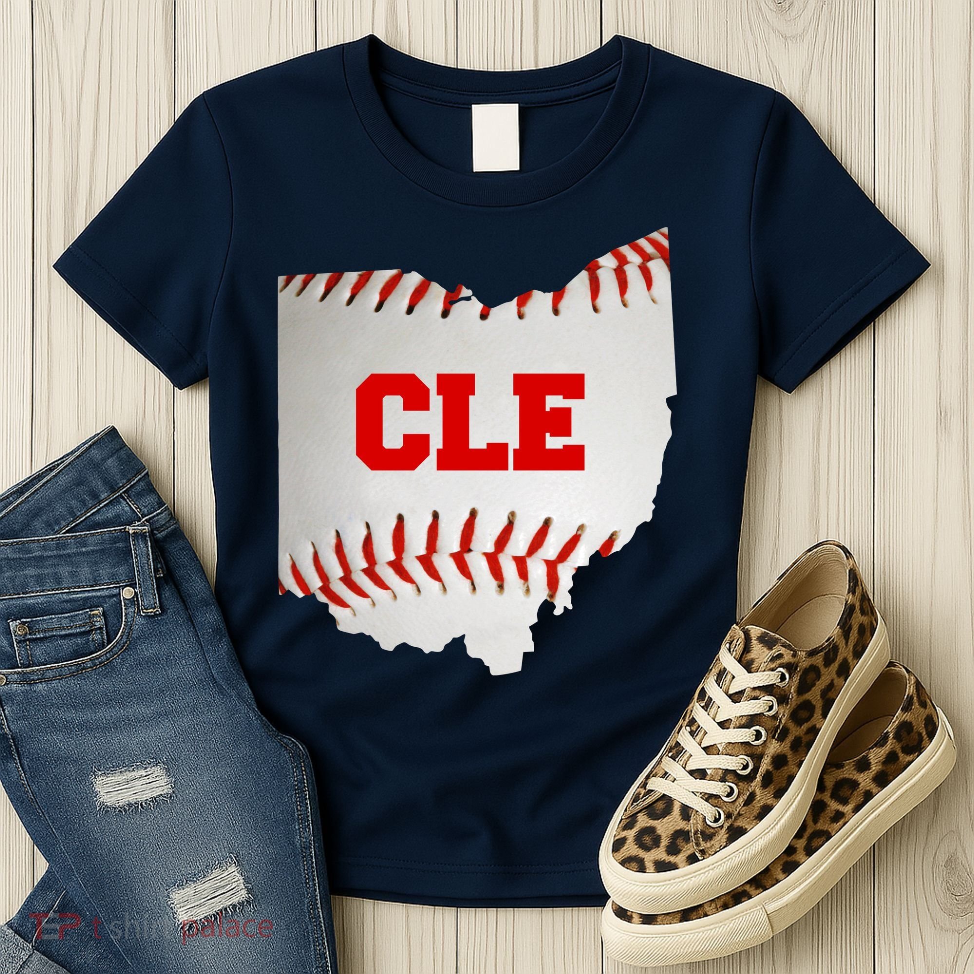 Cleveland, Ohio Baseball CLE Logo Women's T-Shirt
