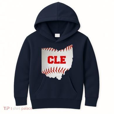Cleveland, Ohio Baseball CLE Logo Kids Hoodie