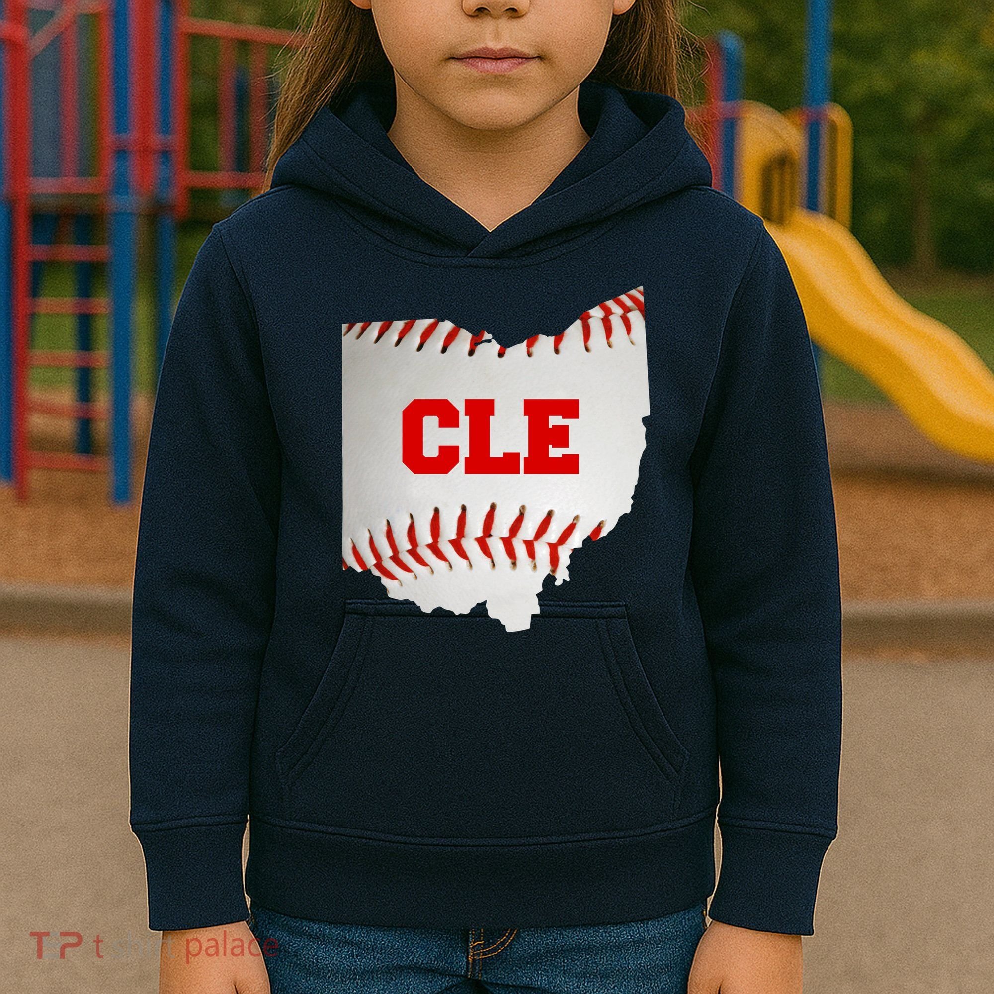 Cleveland, Ohio Baseball CLE Logo Kids Hoodie