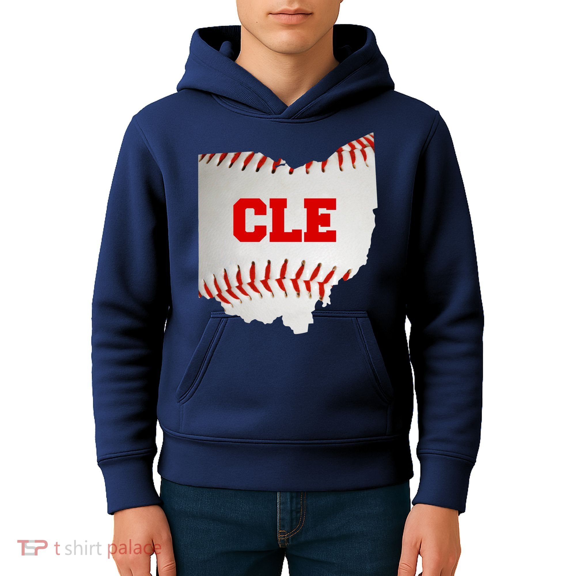Cleveland, Ohio Baseball CLE Logo Kids Hoodie