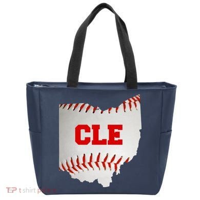 Cleveland, Ohio Baseball CLE Logo Tote Bag