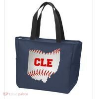 Cleveland, Ohio Baseball CLE Logo Tote Bag thumb 3