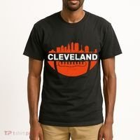 Cleveland Ohio Football City Logo Tall T-Shirt thumb 2