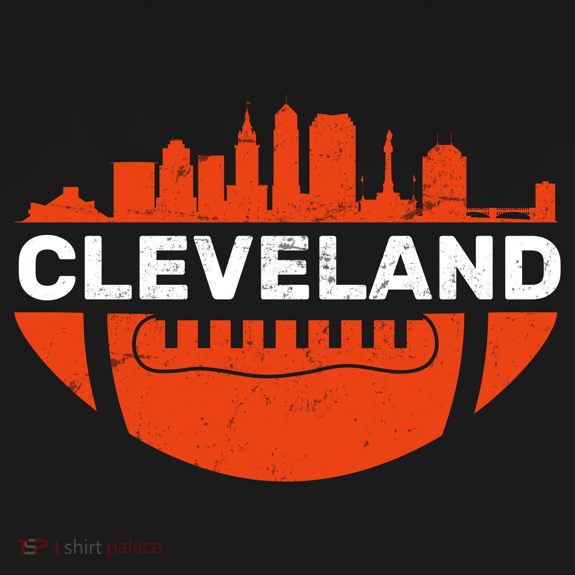 Cleveland Ohio Football City Logo Women's Hoodie