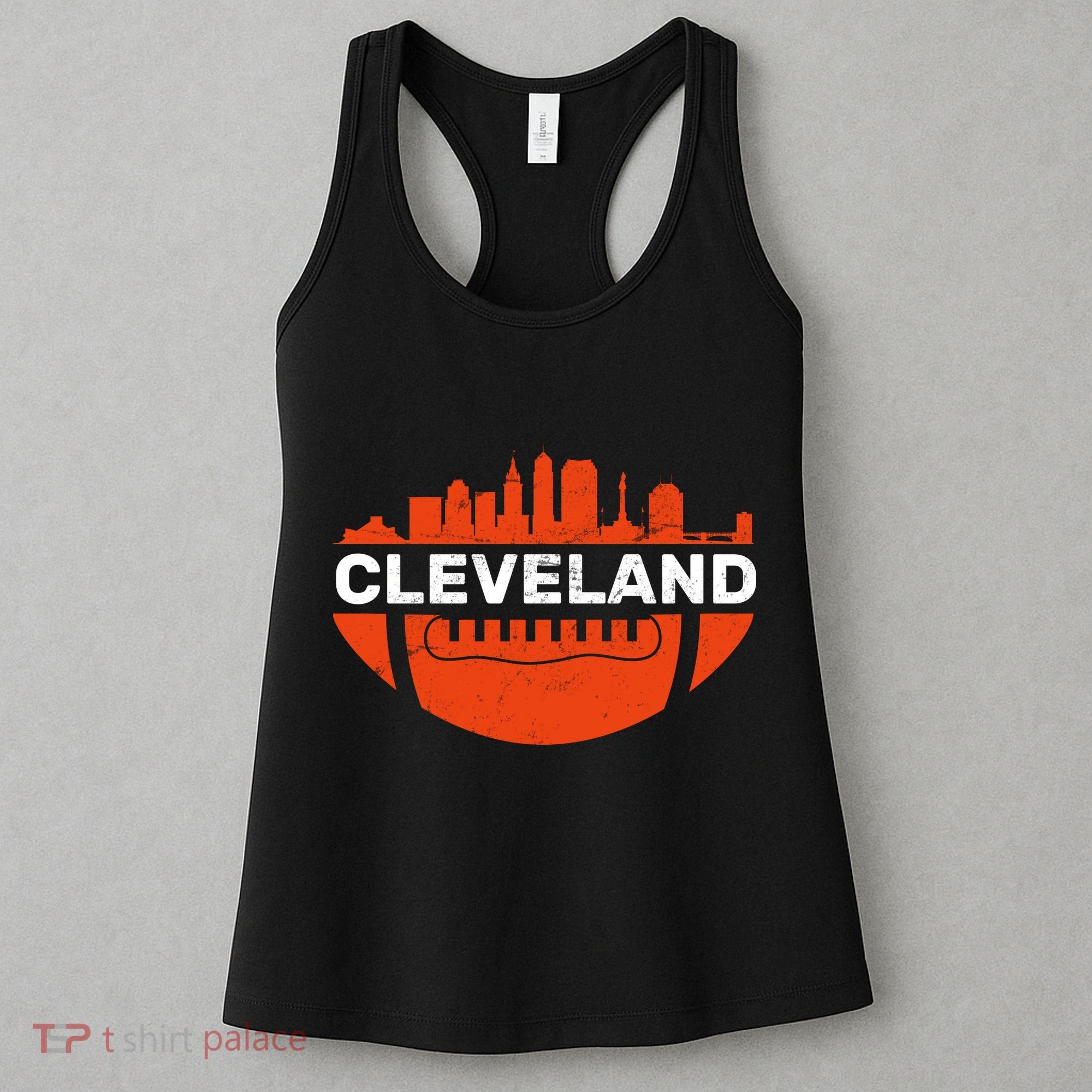 Cleveland Ohio Football City Logo Women's Tank Top