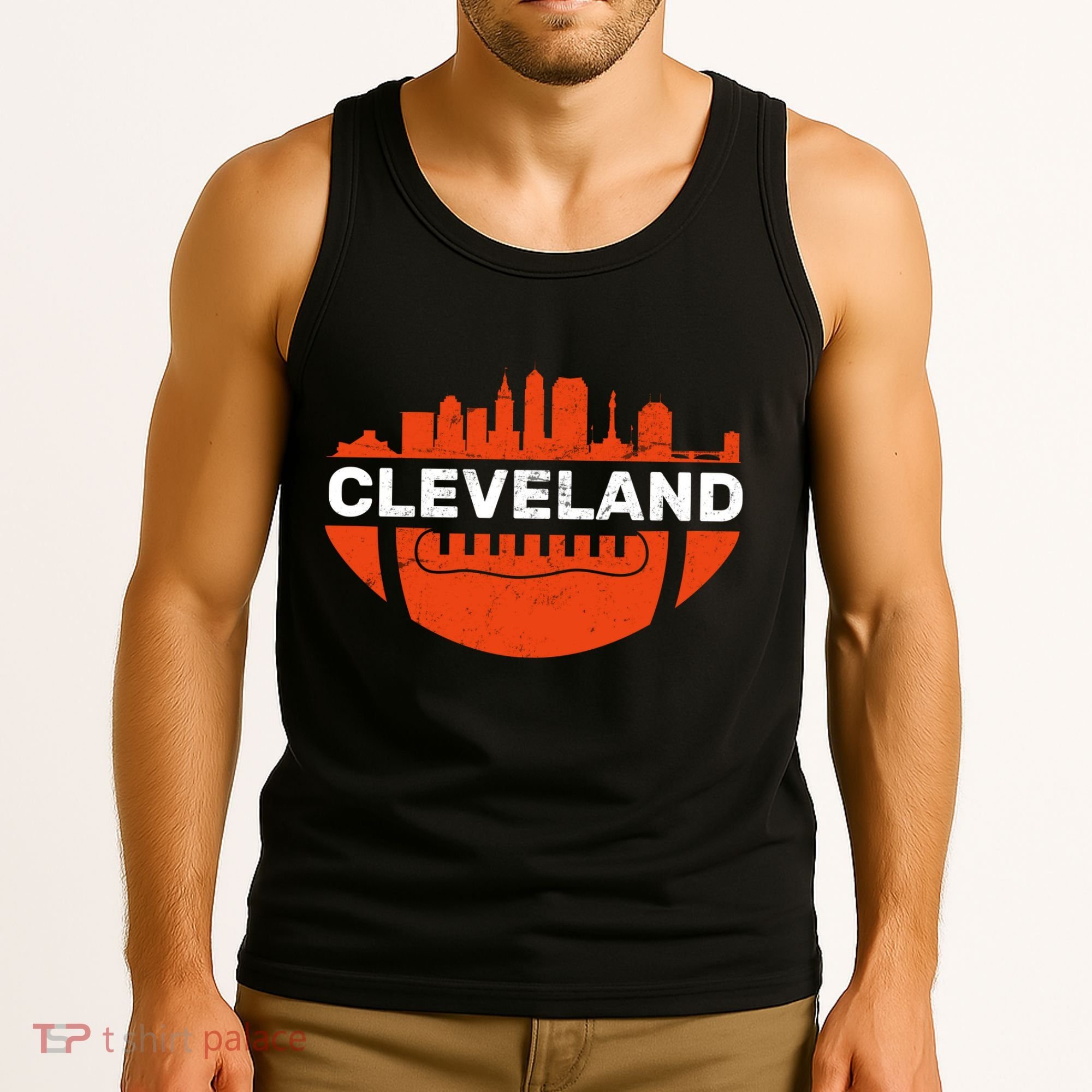 Cleveland Ohio Football City Logo Tank Top