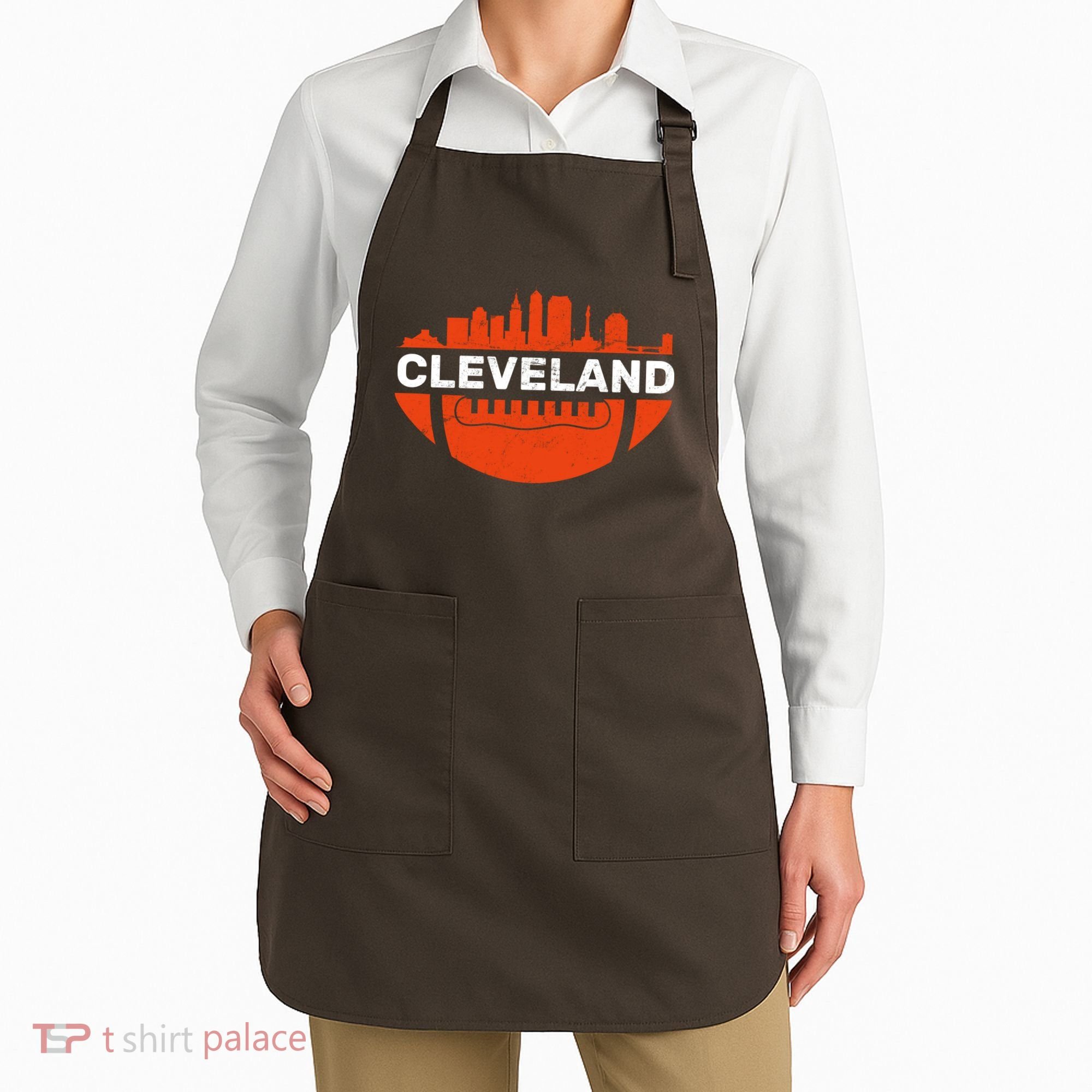 Cleveland Ohio Football City Logo Apron