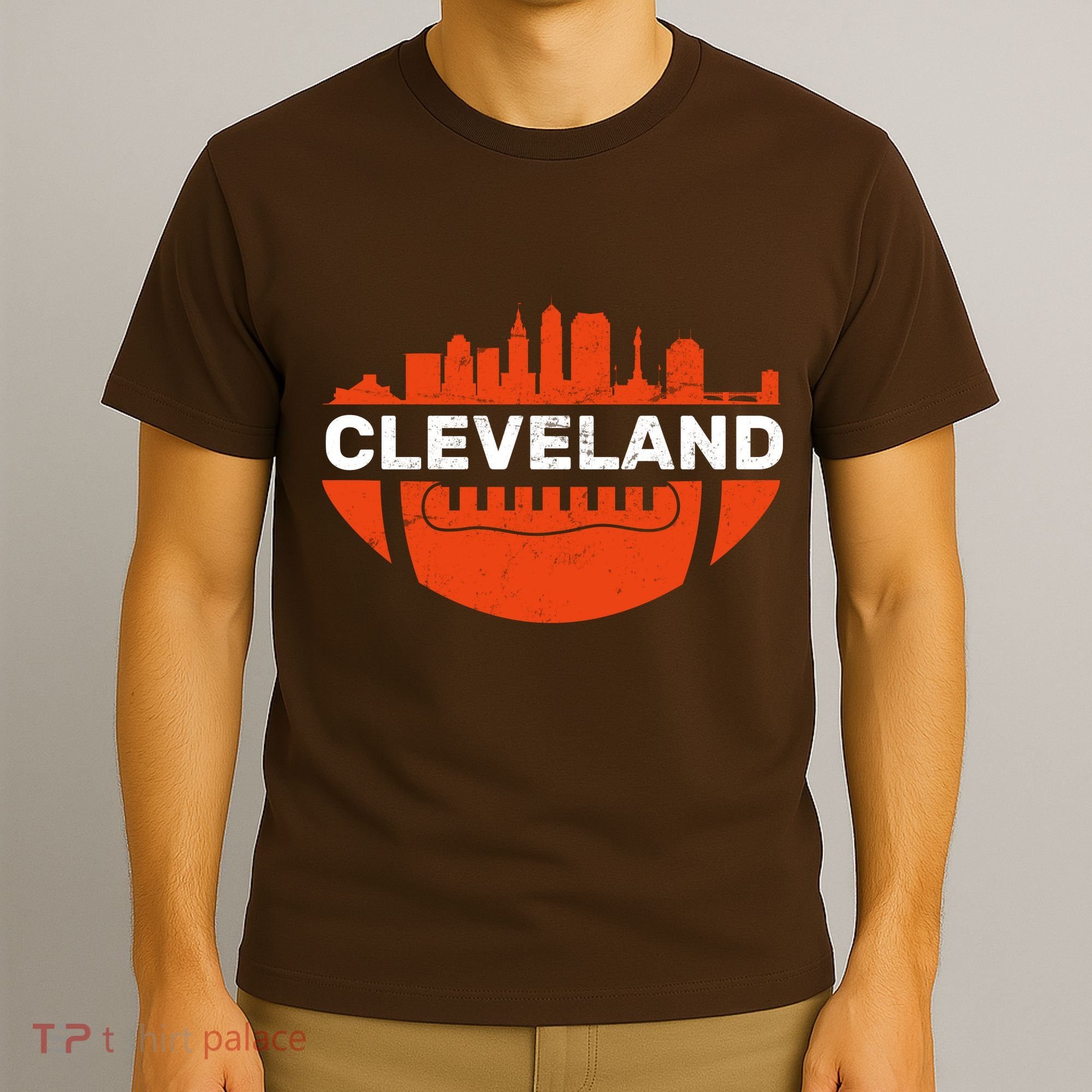 Cleveland Ohio Football City Logo T-Shirt