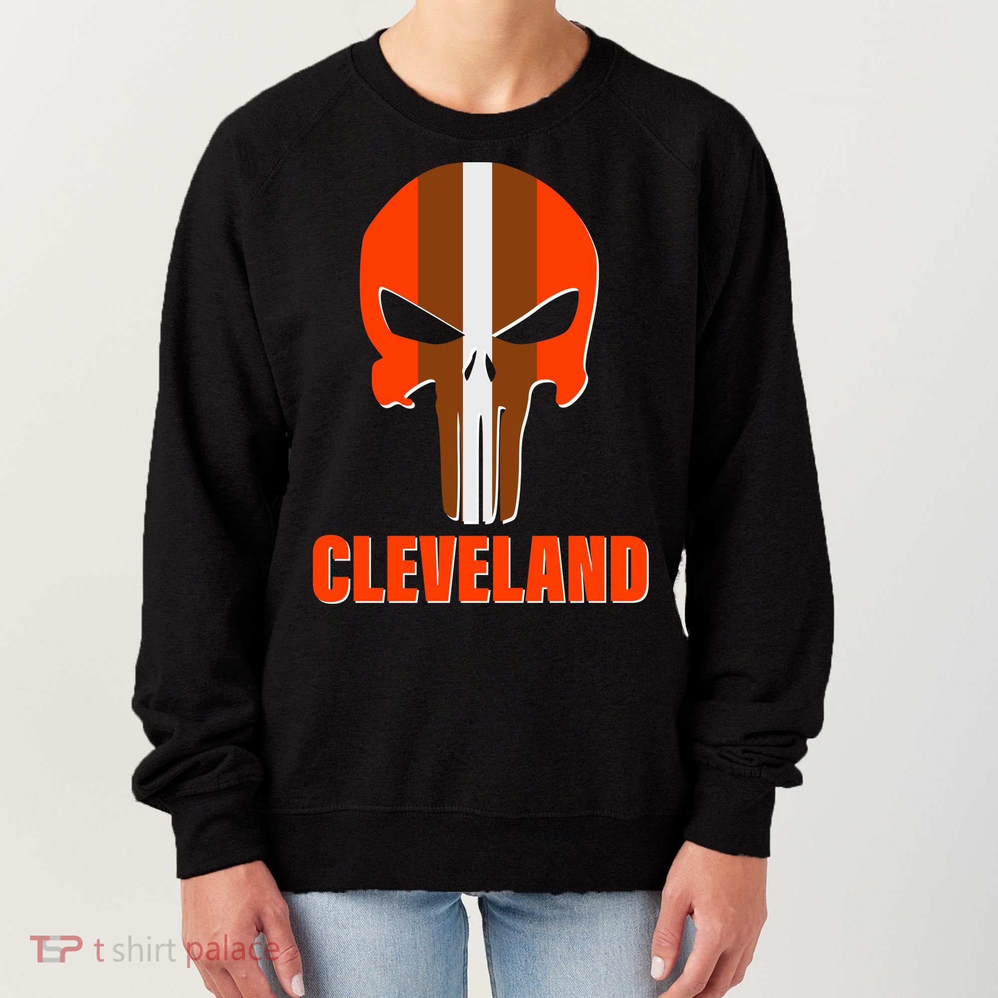 Cleveland Skull Football Women's Sweatshirt