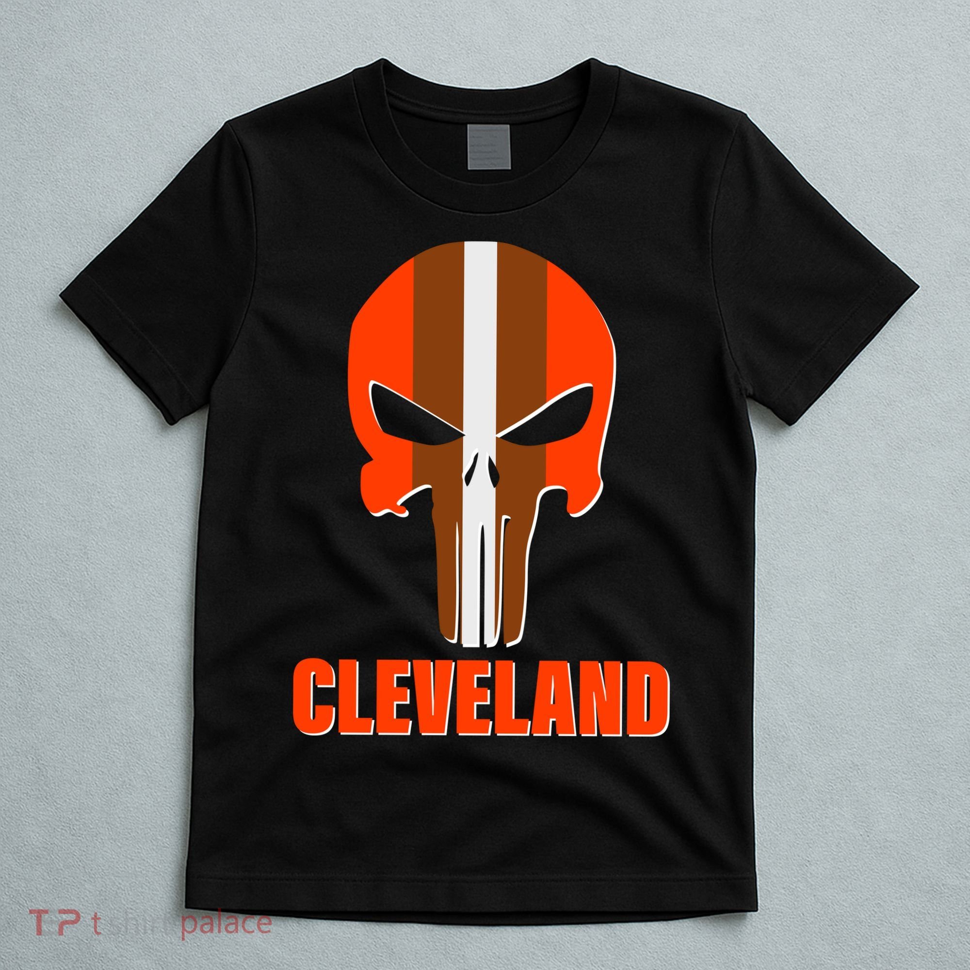 Cleveland Skull Football T-Shirt