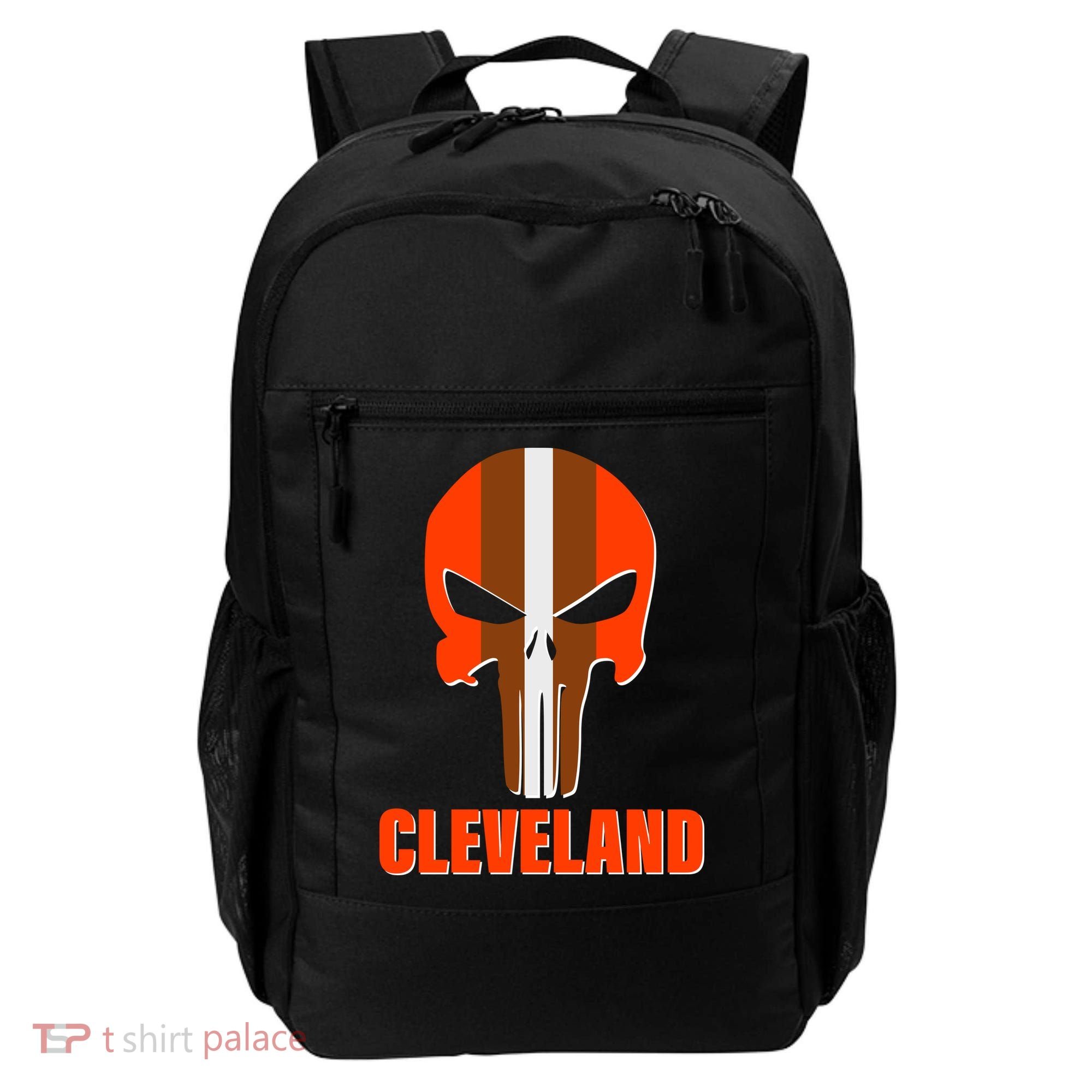 Cleveland Skull Football Backpack