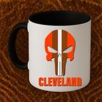 Cleveland Skull Football Coffee Mug thumb 2