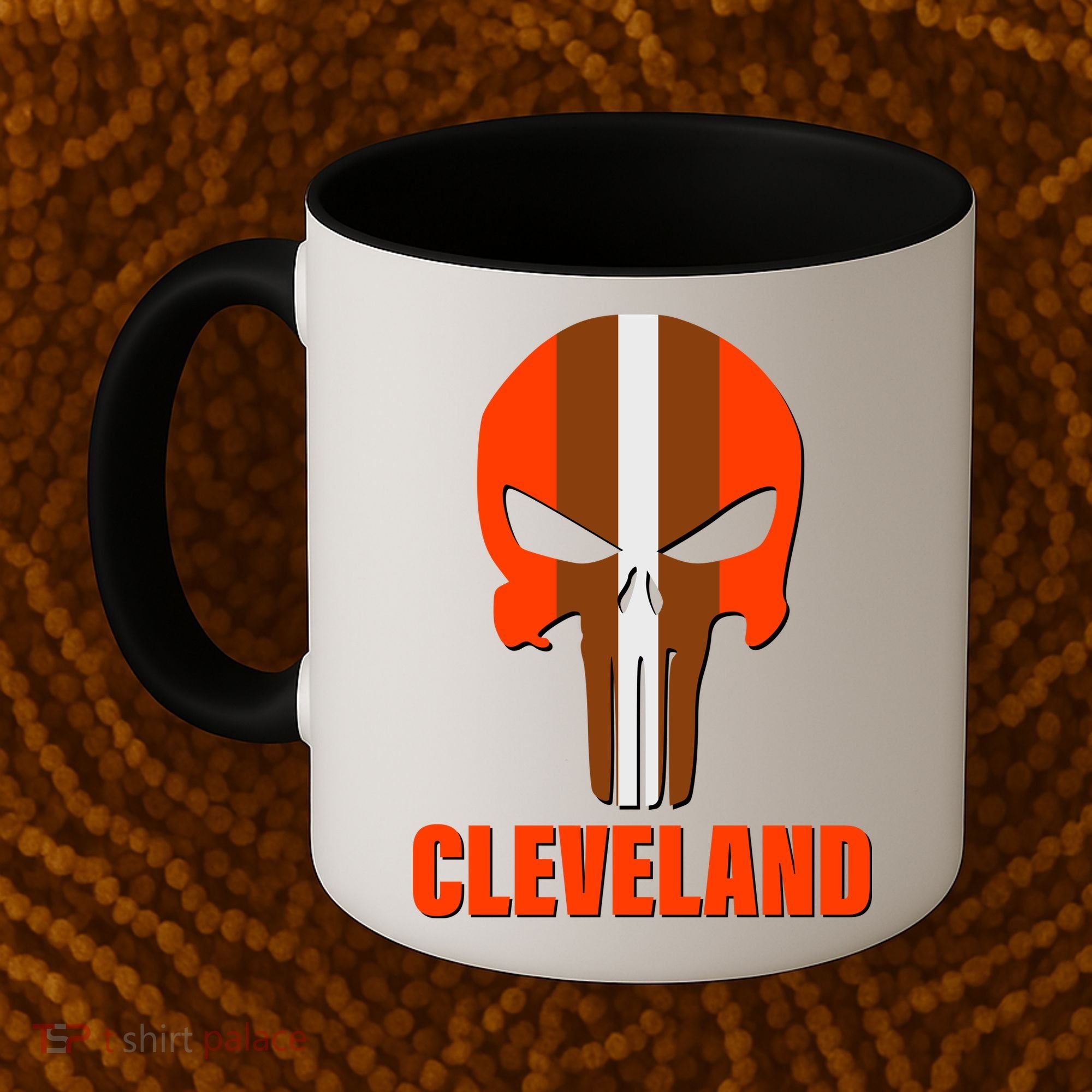 Cleveland Skull Football Coffee Mug