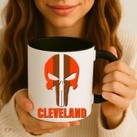 Cleveland Skull Football Coffee Mug thumb 3