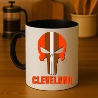 Cleveland Skull Football Coffee Mug thumb 4