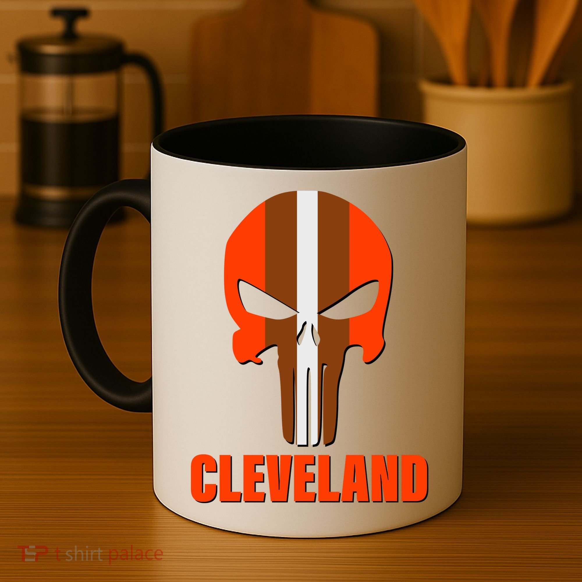 Cleveland Skull Football Coffee Mug