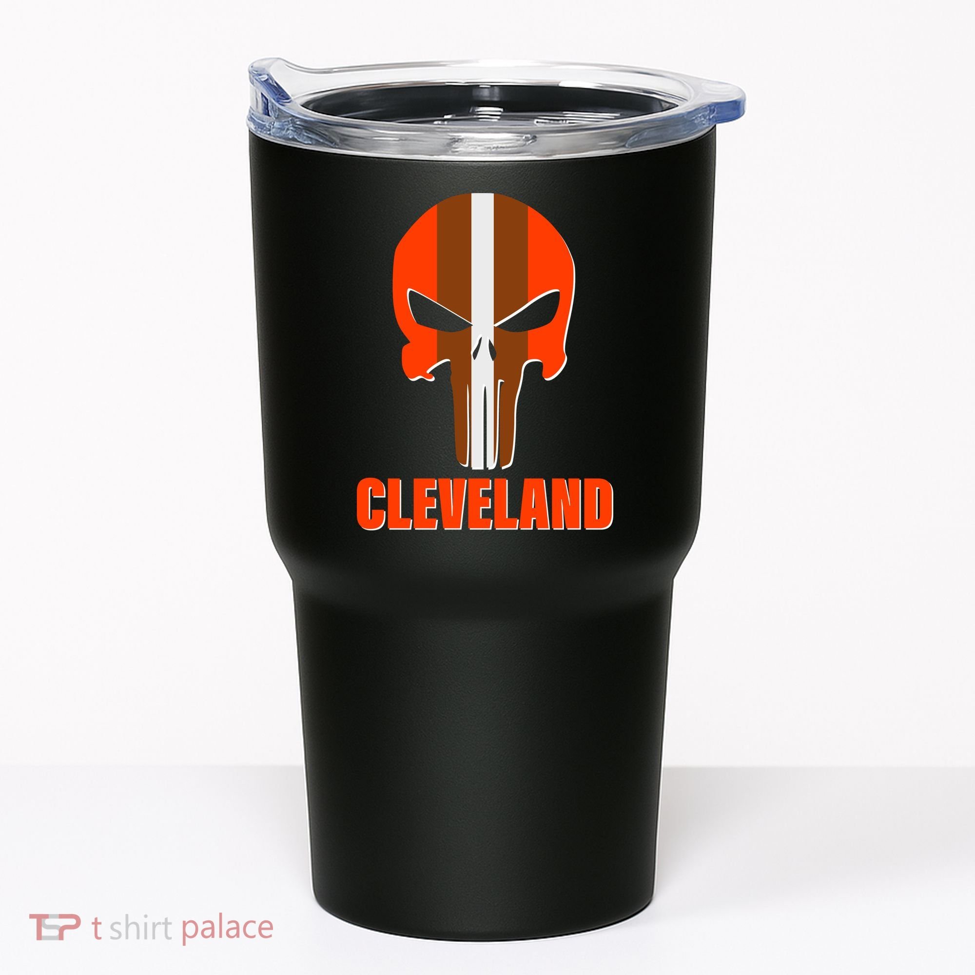 Cleveland Skull Football Tumbler