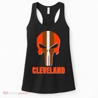 Cleveland Skull Football Women's Tank Top thumb 0
