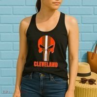Cleveland Skull Football Women's Tank Top thumb 2
