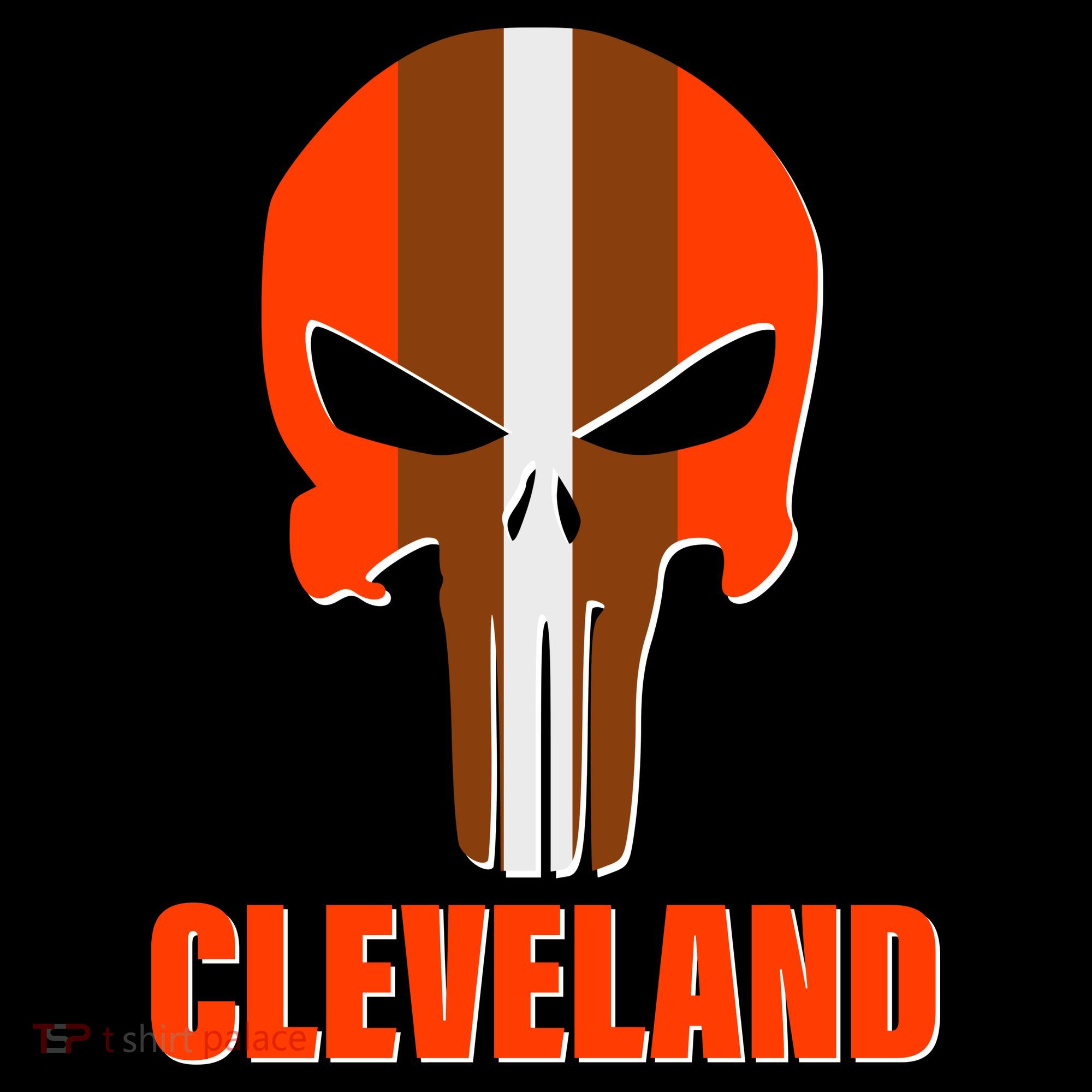 Cleveland Skull Football Women's Tank Top