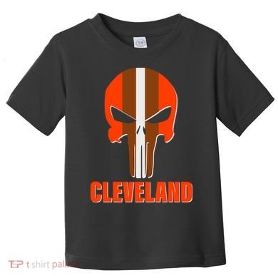 Cleveland Skull Football Toddler T-Shirt